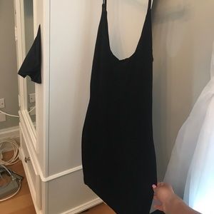 Black skinny dress